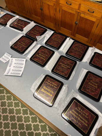 Awards Plaques for the Cherokee Area Economic Development Banquet